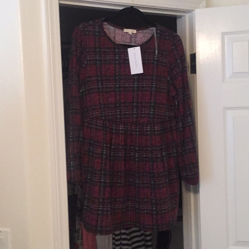 Plaid shop Stevie quarter length blouse